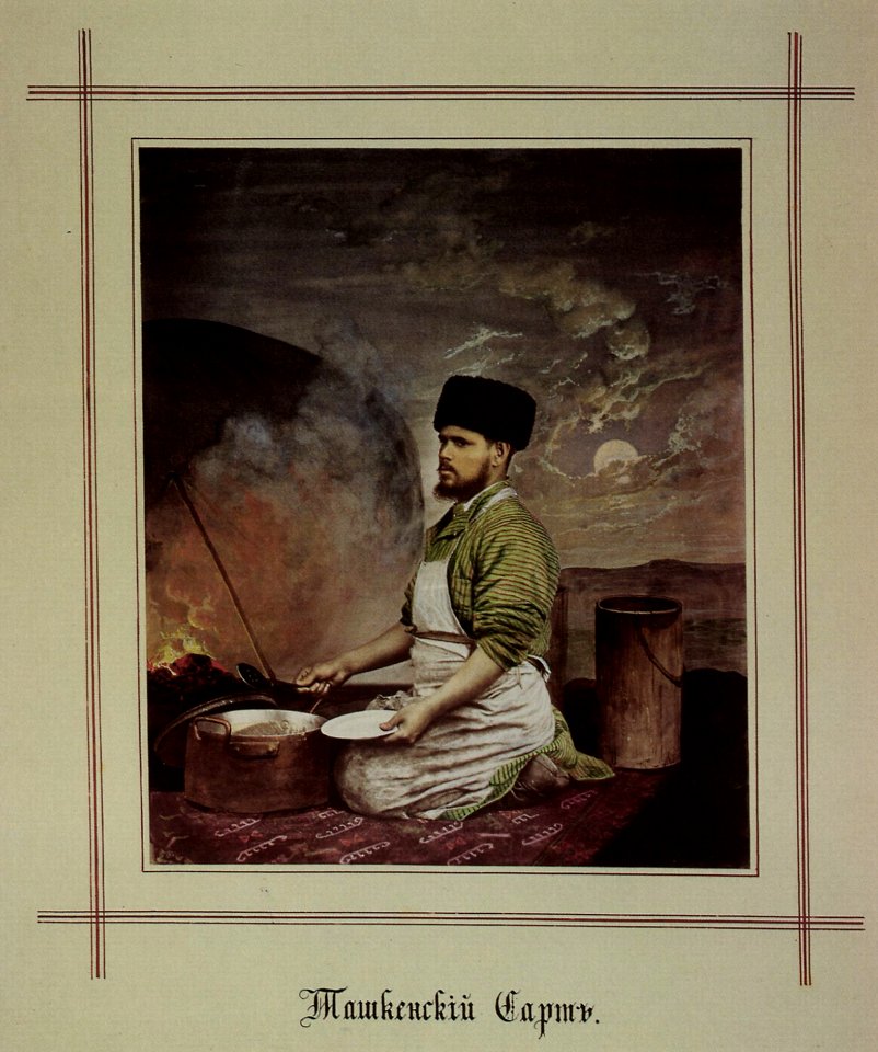 Bukar', Michail - Usbeke aus Takent beim Zubereiten einer Mahlzeit (Zeno Fotografie)