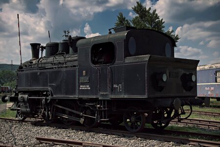 The historical train slovakia retro photo