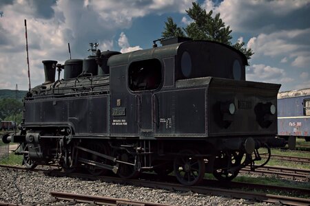 The historical train slovakia retro