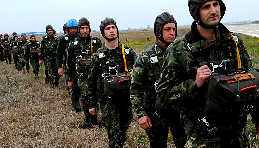 Bulgarian Air Forces paratroopers, exercise Thracian Spring 2011