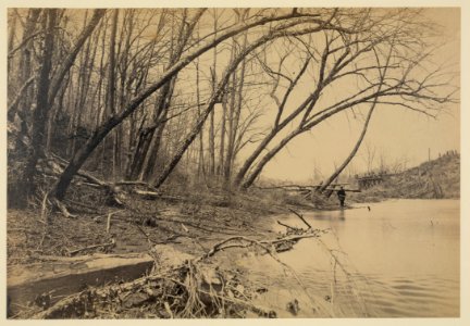 Bull Run, looking upstream. Railroad bridge in distance - Cap. A.J. Russell. LCCN2006683268