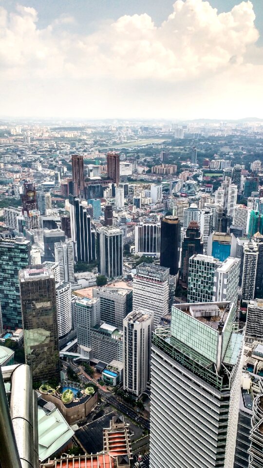 Skyscraper architecture atmosphere