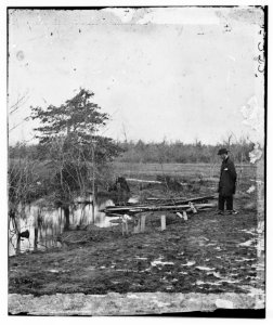 Bull Run, Virginia. Soldiers graves on the battlefield LOC cwpb.01528
