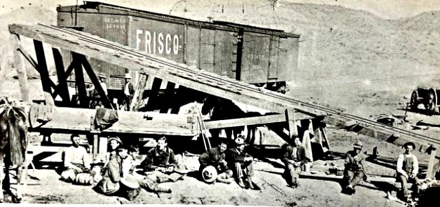 Bullionville loading tailings b 1880 photo