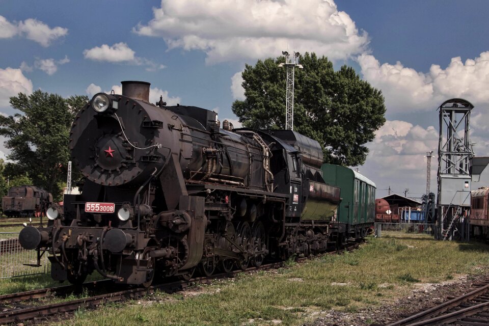 The historical train slovakia retro