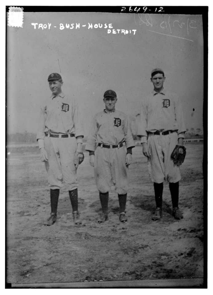 Bun Troy, Donie Bush, Will Fred House, Detroit AL (baseball) LCCN2014692651