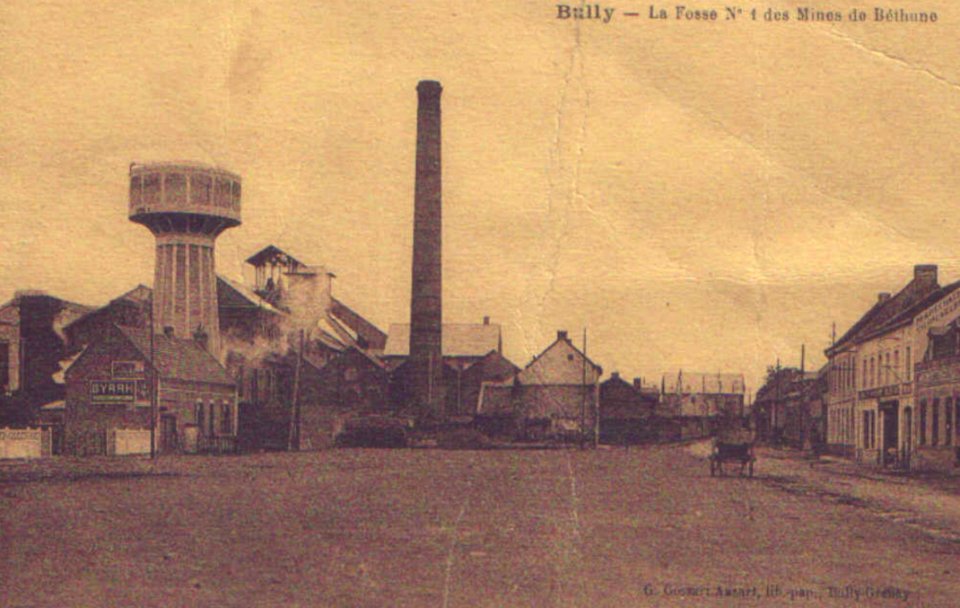 Bully-les-Mines - Fosse n° 1 - 1 bis - 1 ter des mines de Béthune (B)
