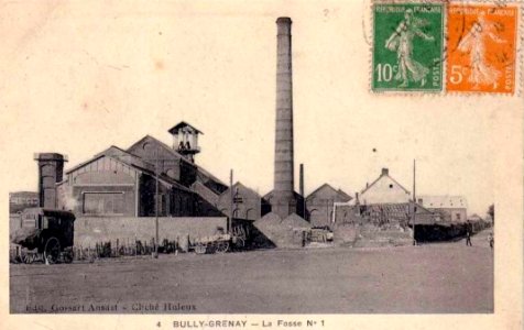 Bully-les-Mines - Fosse n° 1 - 1 bis - 1 ter des mines de Béthune (K)