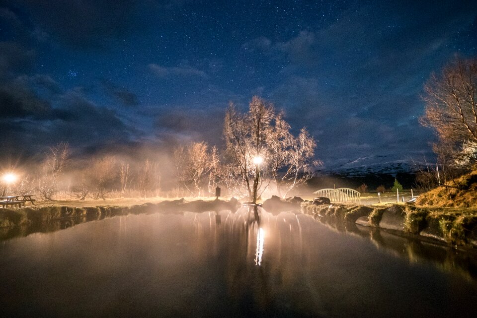 Sky night light photo