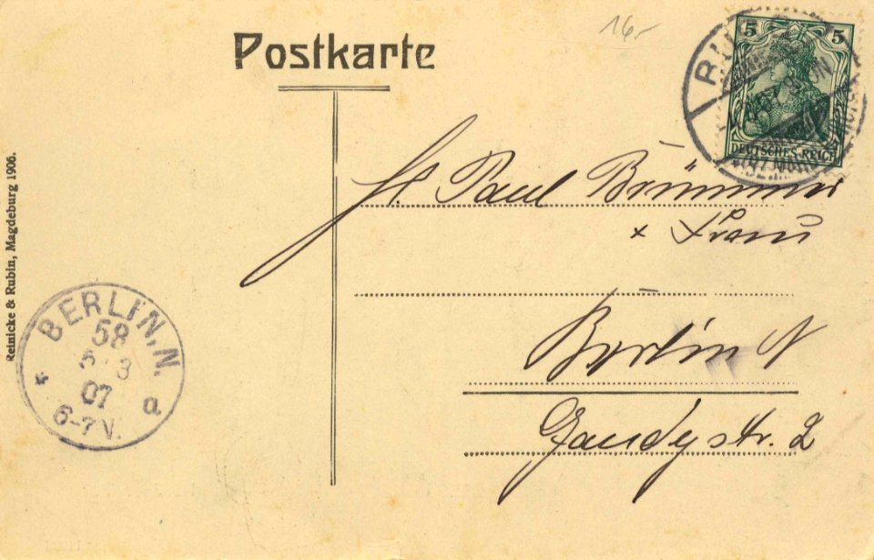 Burg (b. Magdeburg), Sachsen-Anhalt - Berliner Tor (back) (Zeno Ansichtskarten)