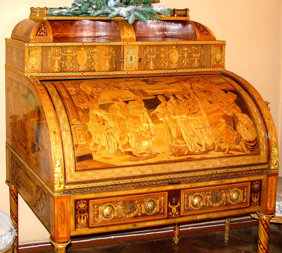 Bureau-cylinder Catherine II - detail 01