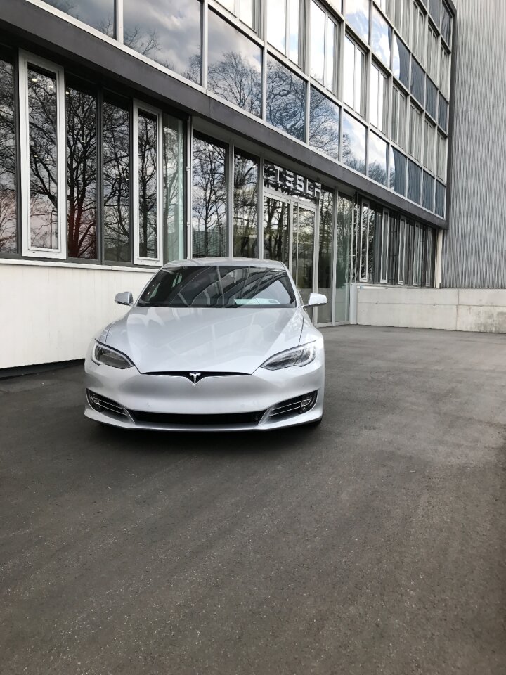 Modern tesla electric car