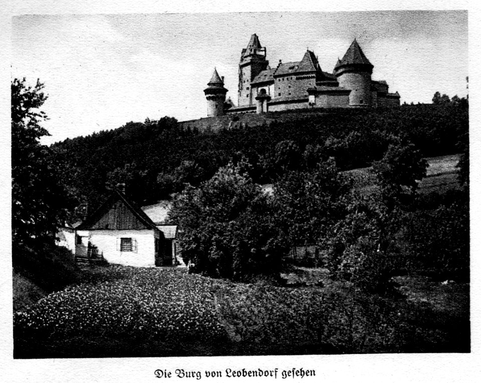 Burg Kreuzenstein von Leobendorf 1925 dgE