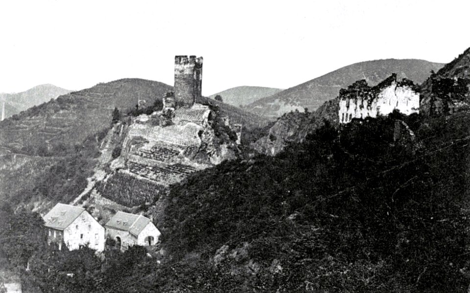 Burg Treis und Ruine Wildburg, um 1910