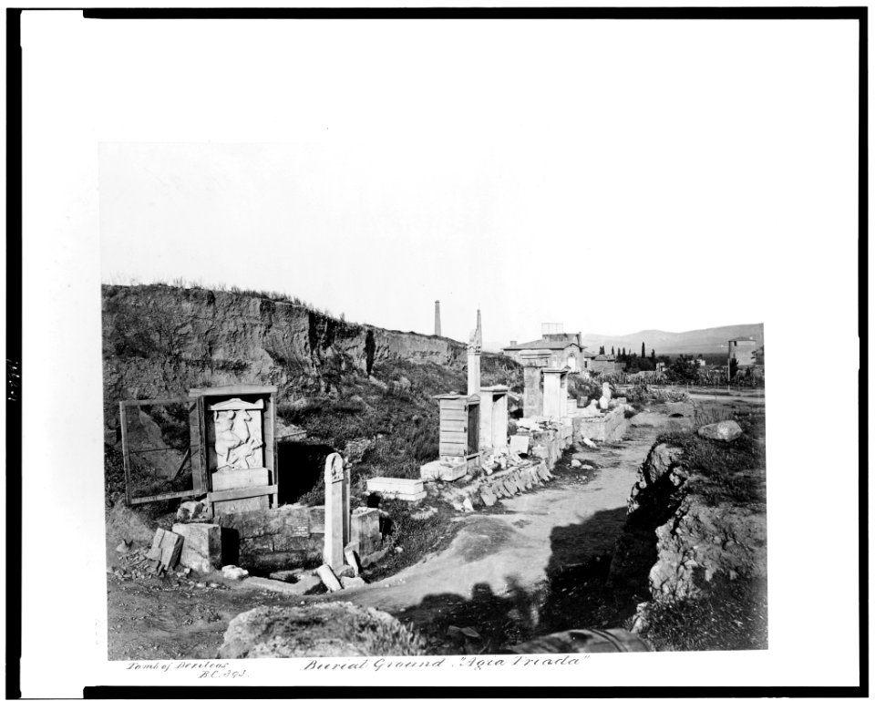 Burial ground Agia Triada. Tomb of Dexileus, B.C. 393 LCCN94513470