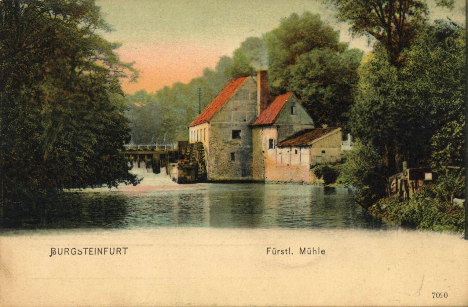 Burgsteinfurt, Nordrhein-Westfalen - Fürstliche Mühle (Zeno Ansichtskarten)