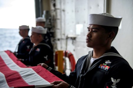 Burial at sea 140322-N-KL846-151