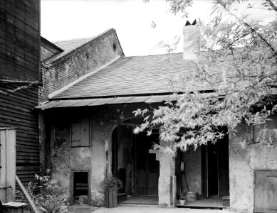 Burgundy Street La Rionda Courtyard New Orleans 1938 photo