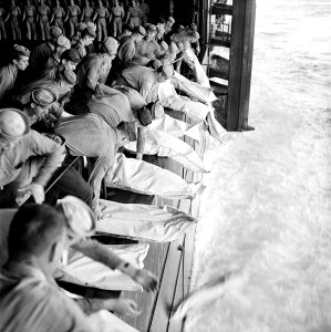 BurialAtSea USS Intrepid1944