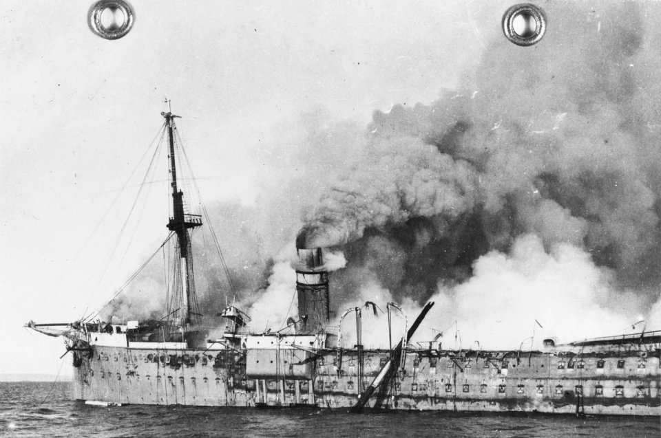 Burning of French Transport Vinh-Long, 16 December 1922 - 19-N-11576