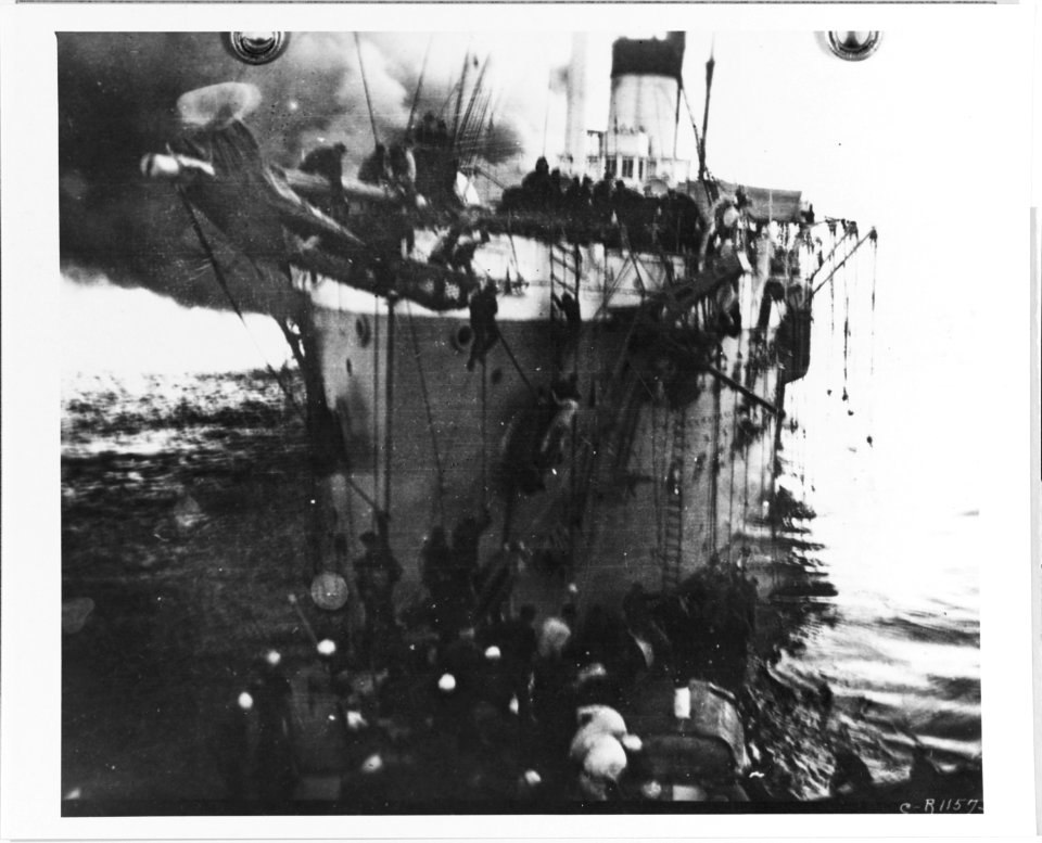 Burning of French Transport Vinh-Long, 16 December 1922 - 19-N-11575