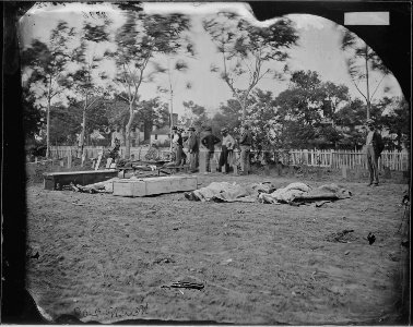 Burying of dead - NARA - 529064