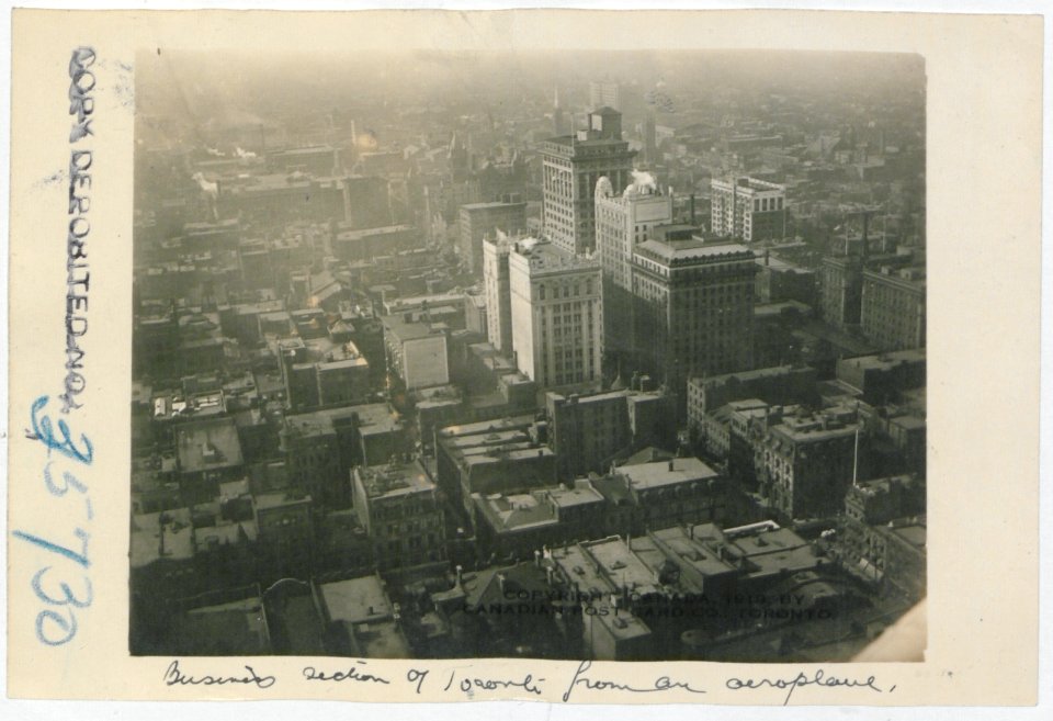 Business Section of Toronto from an Aeroplane (HS85-10-35730) original