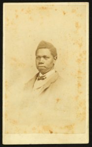 Bust portrait of an unidentified African American man, facing left) - A. Yeaw ; M. H. Lufkin LCCN2010647816