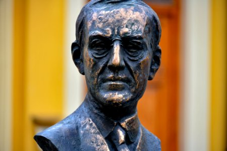 Bust of President Wilson in Bratislava
