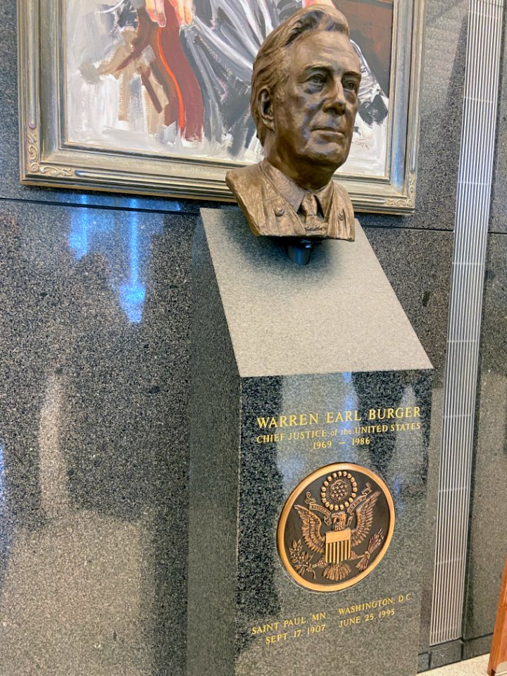Bust of Warren E. Burger