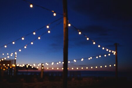 Bulbs decoration dusk
