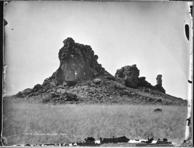 Butte of volcanic ash, Henry's Fork. Fremont County, Idaho - NARA - 516768