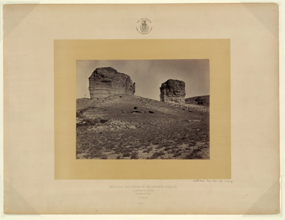 Buttes near Green River City, Wyoming - T. H. O'Sullivan, phot. LCCN2006683850