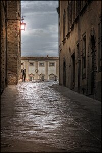 Sunset italy old walls