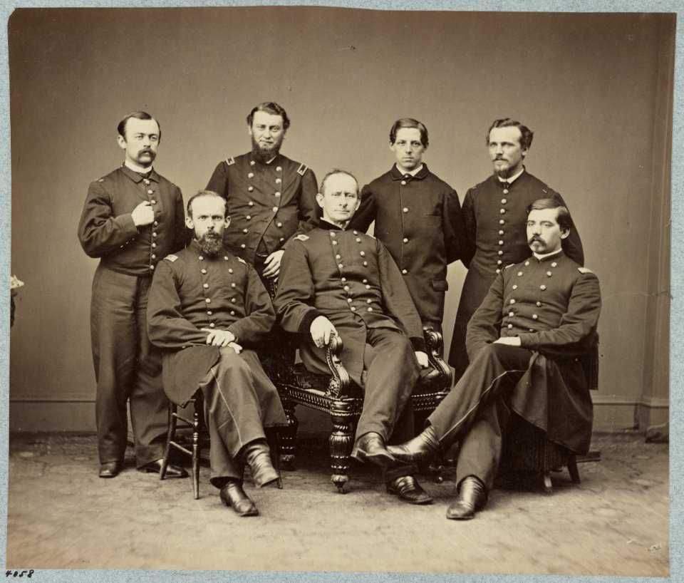 Bvt. Brig. General J. W. Fisher and staff LCCN2013647561