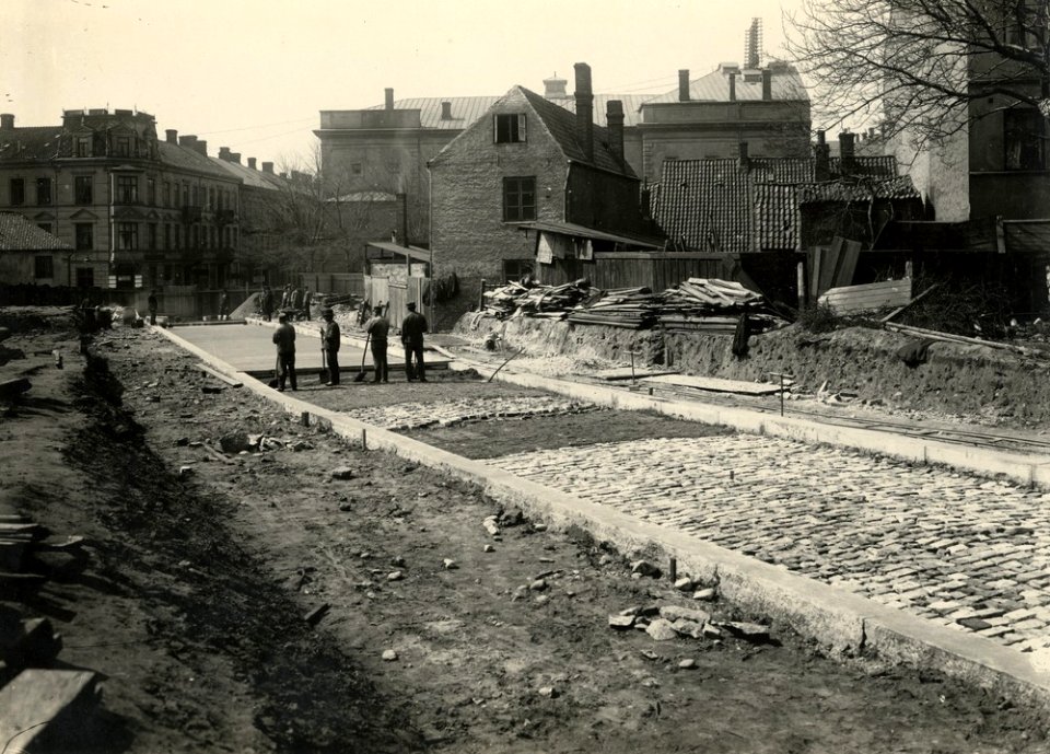 Byggandet av Karlsgatan 1905