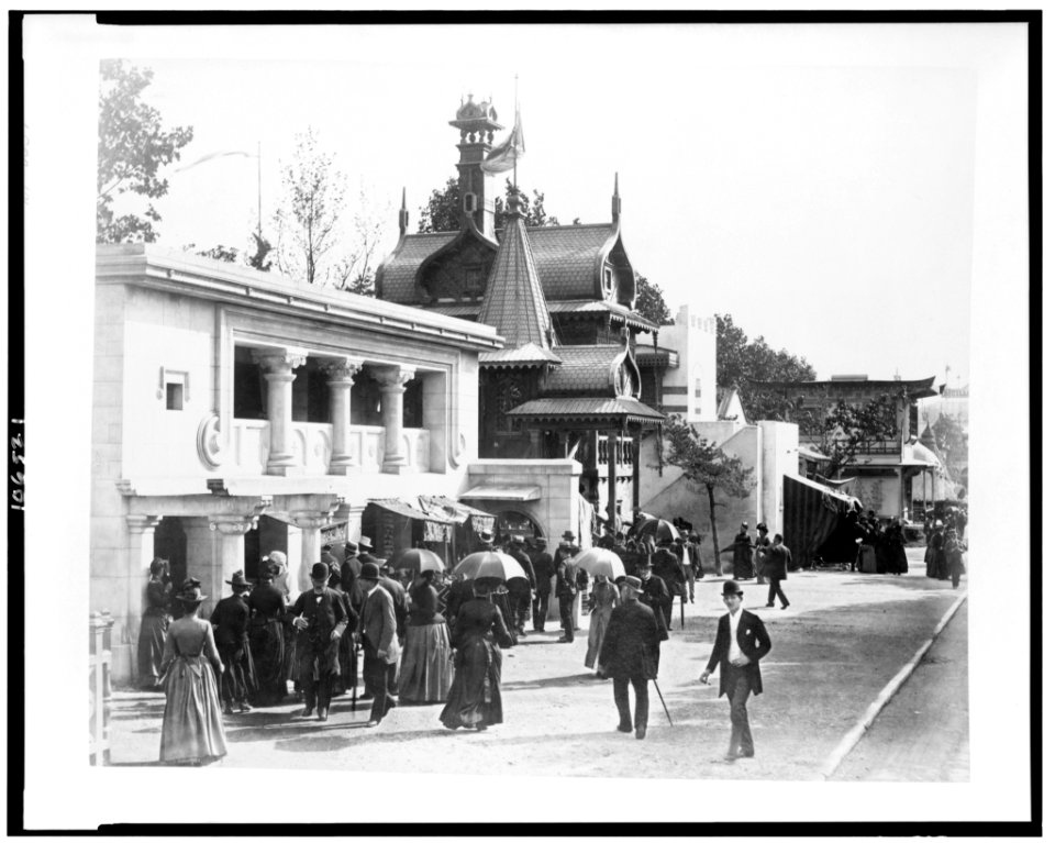Byzantine house, Russian house, Arab house, and Japanese house in History of Habitation exhibit, Paris Exposition, 1889 LCCN92521062