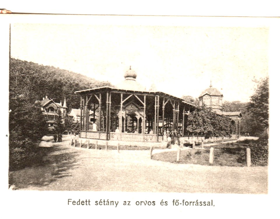 Bártfafürdő - Fedett sétány az orvos és fő-forrással (5)