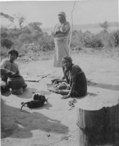 Byscen. Lerkärlstillverkning. Gran Chaco. Argentina - SMVK - 004856