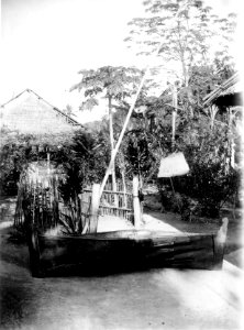 Båt använd vid risfesten momosoei. Sulawesi. Indonesien - SMVK - 010876