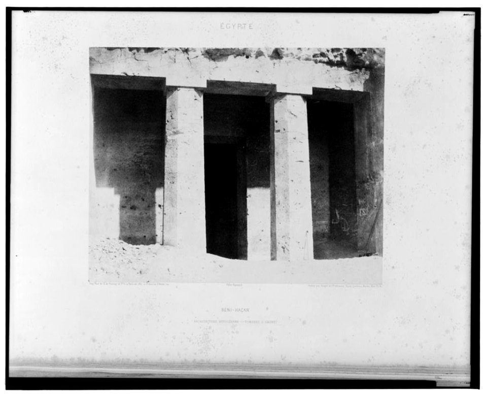 Béni-Haçan - architecture hypogéenne - tombeau d'Amoneï - Félix Teynard. LCCN2001695258