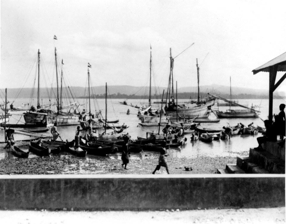 Båtar i hamnen. Buton, Sulawesi. Indonesien - SMVK - 000219