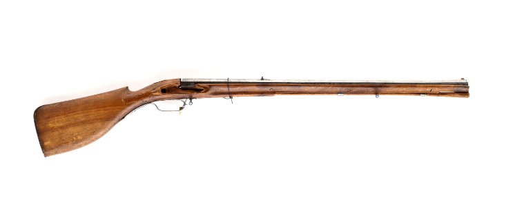 Bössa som troligen haft flintlås, pipan daterad 1663 - Livrustkammaren - 96431