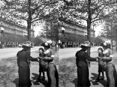 Børnehjælpsdagen, 14. maj 1912 Vesterbrogade ned mod Rådhuspladsen