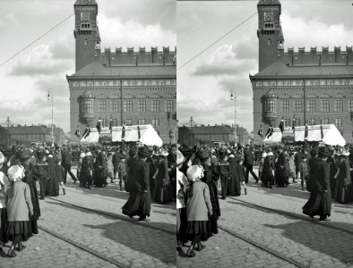 Børnehjælpsdagen, 14. maj 1912 på Rådhuspladsen