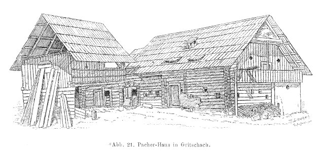 Bünker 1902 S 043 sw Pacher Haus Gritschach Seeboden