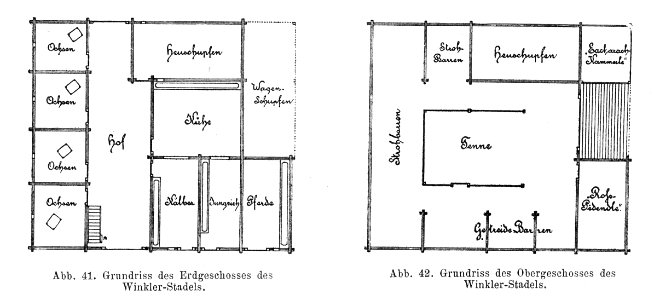 Bünker 1902 S 064 sw Winkler Haus Stadl Grundriss