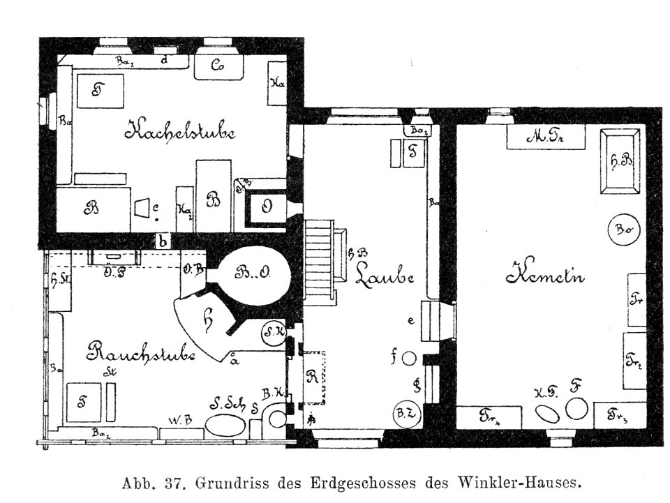 Bünker 1902 S 060 sw Winkler Haus Reich Seeboden Grundriss