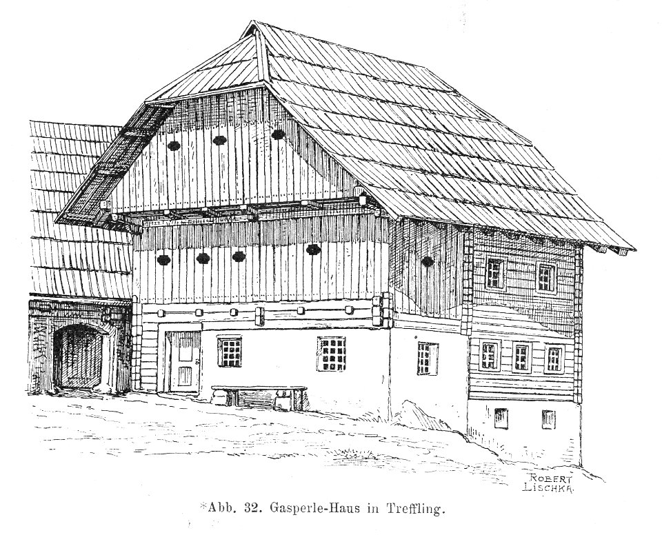 Bünker 1902 S 056 sw Gasperle Haus Treffling