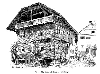 Bünker 1902 S 088 sw Schmied Haus Treffling
